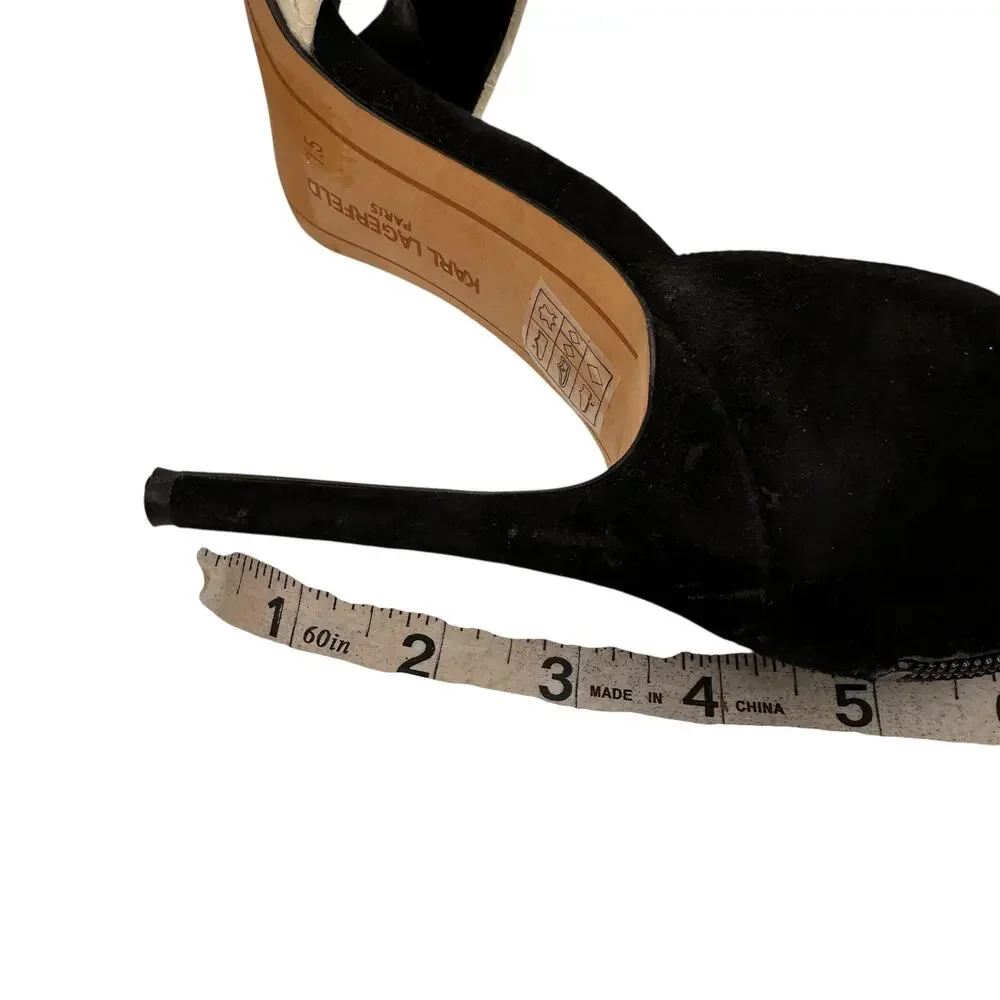 Karl Lagerfeld Snake Laken High Heels Size 7.5